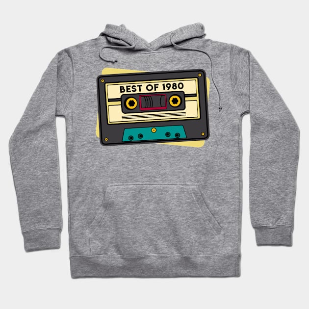 Cassette Best of 1980 Hoodie by HBfunshirts